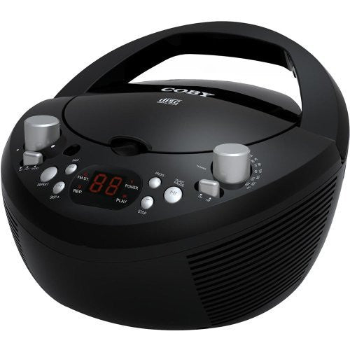 Coby CXCD251BLK Portable CD Player with AM/FM Radio, Black (Discontinued by manufacturer)