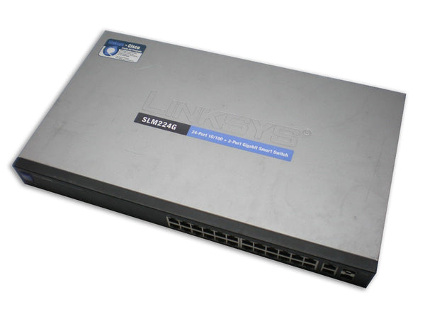 Cisco-Linksys SLM224G 24-port 10/100 + 2-port Gigabit Smart Switch - SFPs