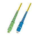 Corning Fiber Optic Cable. SSC-APC to SC-UPC. SM Simplex SC-SC, 25FT