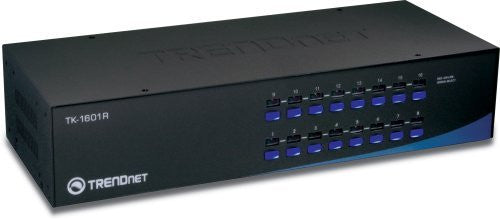 TRENDnet 16-Port PS/2 Rack Mount KVM Switch TK-1601R (Black)