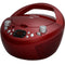 Coby CXCD251RED Portable CD Player with AM/FM Radio, Red (Discontinued by manufacturer)