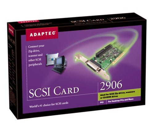 Adaptec 2906 SCSI PCI Kit with Windows and Mac Support