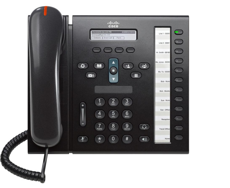 Cisco CP-6961-C-K9 Unified IP Phone-Charcoal Black
