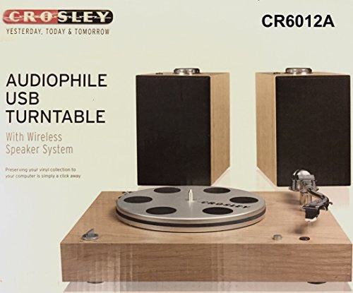 Crossley CR6012A Audiophile USB Turntable with Wireless Speakers