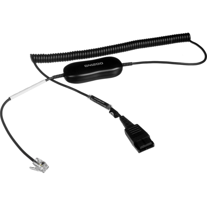 Jabra BIZ1900 Duo Stereo Corded Headset with GN1200 Quick Disconnect Coiled Smartcord