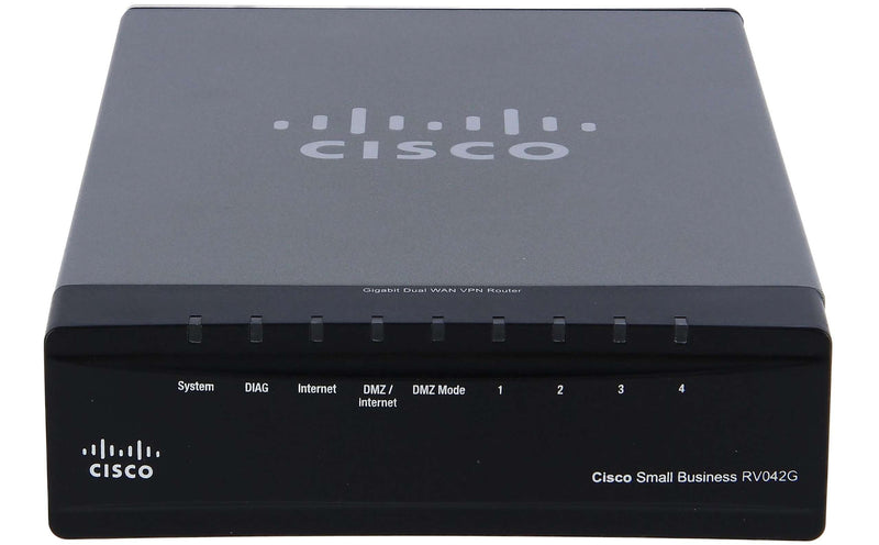 Cisco RV042G Dual WAN VPN Router 4xRJ-45, 1000Mbps Gigabit – Newfangled ...