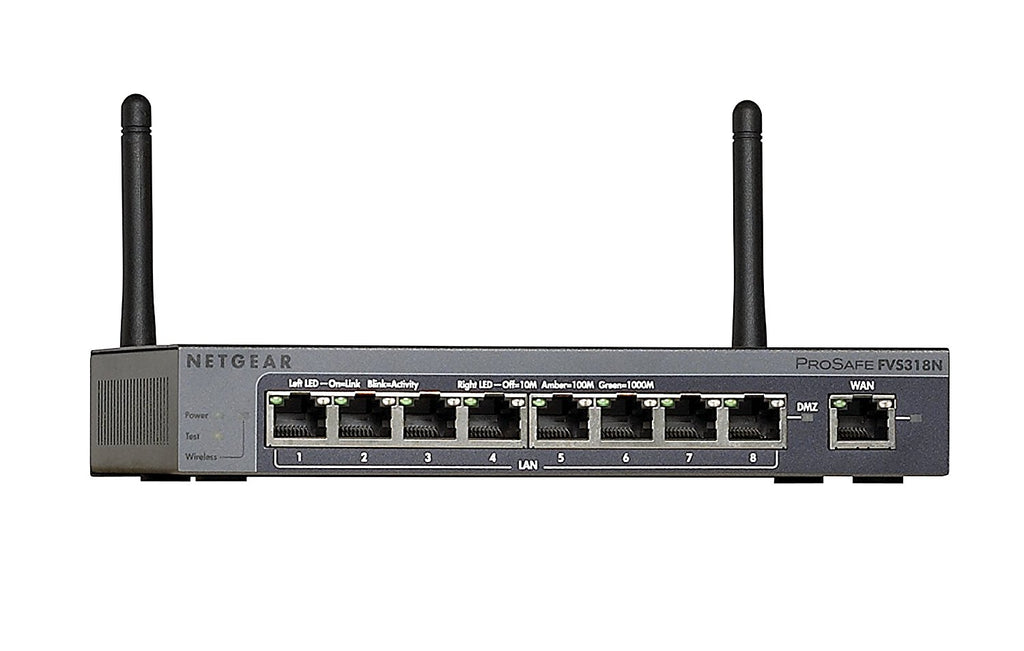 NETGEAR FVS318N-100NAS ProSafe 8-Port Wireless-N VPN Firewall with SSL ...