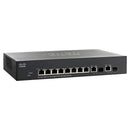 Cisco SG300-10PP Switch 10x GIGE 8x PoE+ 2x mini-GBIC L2 Managed