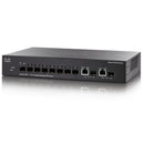 Cisco SG300-10SFP Managed Switch 8x SFP + 2x mini-GBIC Ports Layer 3
