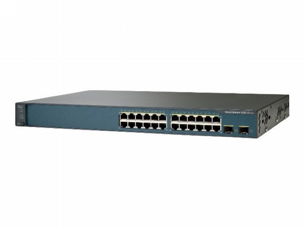 Cisco WS-C3560V2-24TS-SD Catalyst 3560V2-24TS-SD - Switch - L3 - managed - 24 x 10/100 + 2 x SFP - rack-mountable - DC power