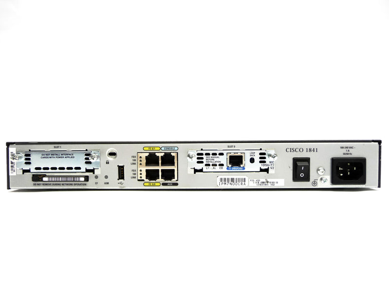 Cisco CISCO1841-T1SEC/K9 1841 T1 Security Bundle with HWIC-1DSU-T1-V2