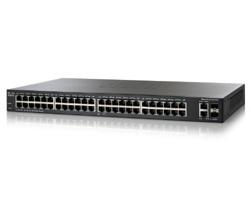 Cisco SF200-48 48-port 10/100 with 2x Gigabit SFP Smart Switch SLM248GT