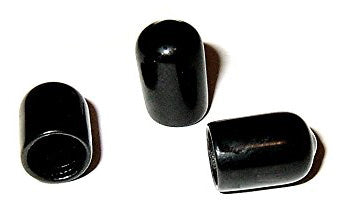 100 Pack - BNC/Coax Black Rubber Dust Covers/Caps (.5" tall .5" ID)