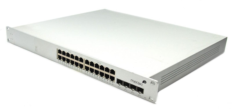 Meraki Cloud Managed 24 Port Gigabit PoE Switch - 24x 1GbE Ports 4x 1G (SFP) Uplink Interfaces MS22P-HW