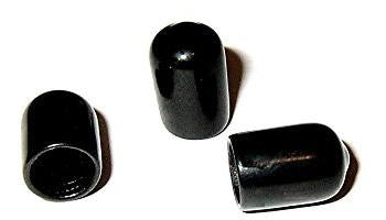 50 Pack - BNC/Coax Black Rubber Dust Covers/Caps. (.5" Tall.343" ID)