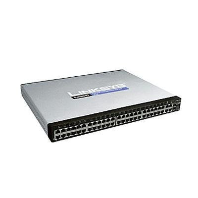 Linksys by Cisco SLM248G4PS 48-port 10/100 + 4-port Gigabit Smart Switch - PoE