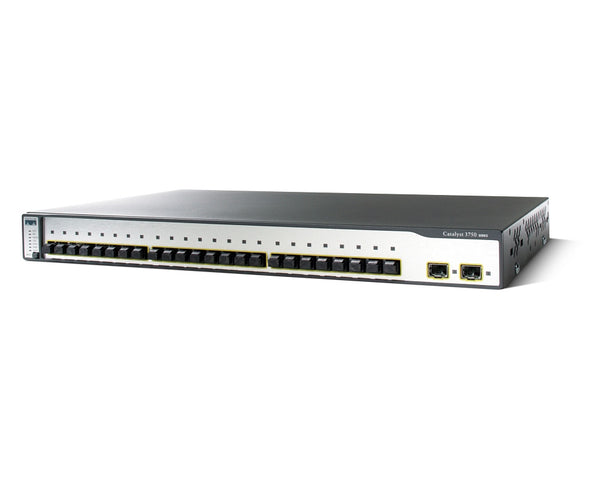 Cisco Catalyst 3750V2-24FS - Switch - L3 - managed - 24 x 100 Mbit SFP + 2 x Gigabit SFP - rack-mo *