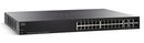Cisco SF300-24PP Managed L3 switch with 24 10/100 PoE+ Ports and 2x 10/100/1000 Gigabit SFP
