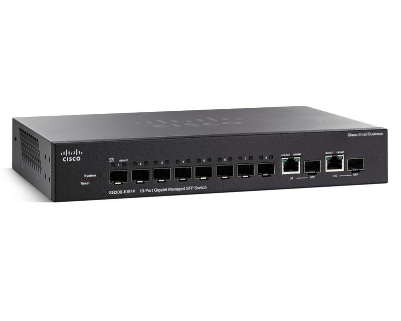 Cisco SG300-10SFP-K9 10-Port Gigabit Managed SFP Switch