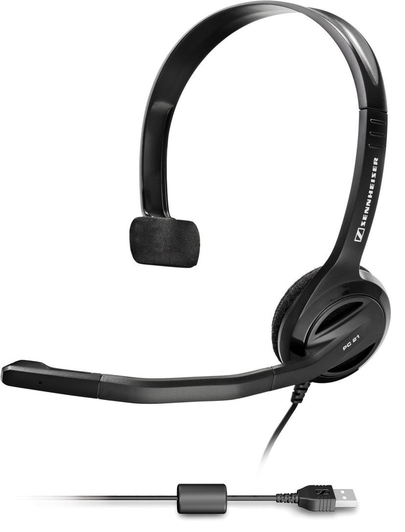 Sennheiser  PC21 Single-Sided Monaural Headset with Microphone & Crisp Sound Quality