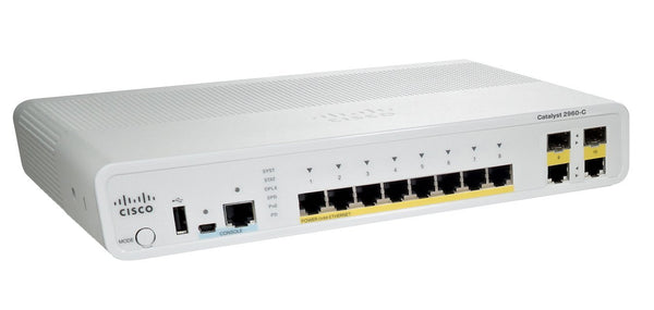 Cisco WS-C2960C-8TC-L 8-Port Ethernet Catalyst Switch