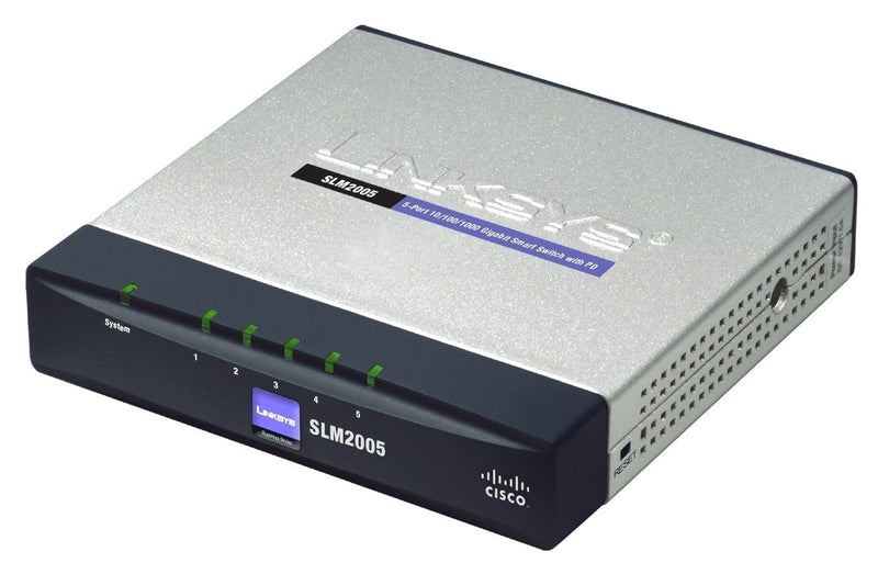Cisco-Linksys SLM2005 5-Port 10/100/1000 Gigabit Smart Switch