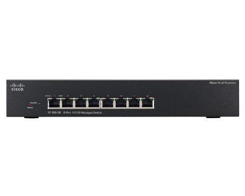Cisco SF300-08 (SRW208-K9-NA) 8-Port 10/100 Managed Switch