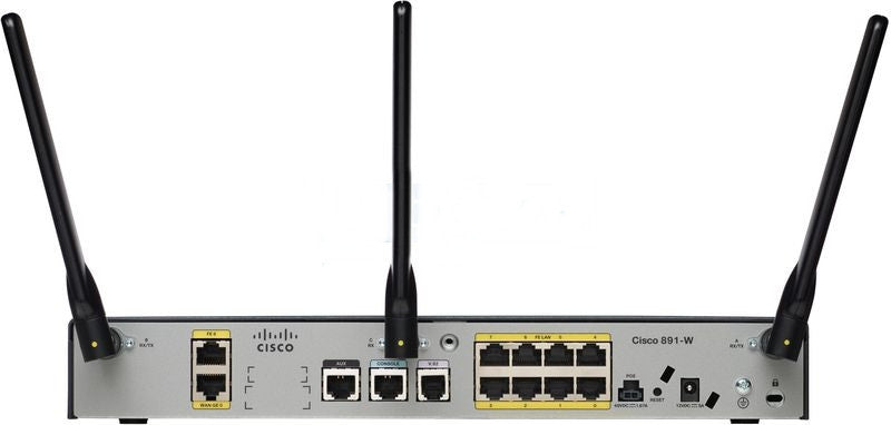 Cisco - 891W Gigabit Ethernet Wireless Security Router (CISCO891W-AGN-A-K9) -