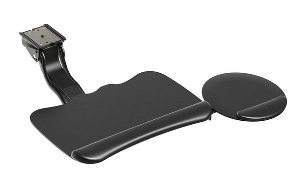 Clip Mouse Keyboard System with 5G Arm High Clip Mouse: 8.5" Mousing Surface, Synthetic Leather Palm Support: Gel Core