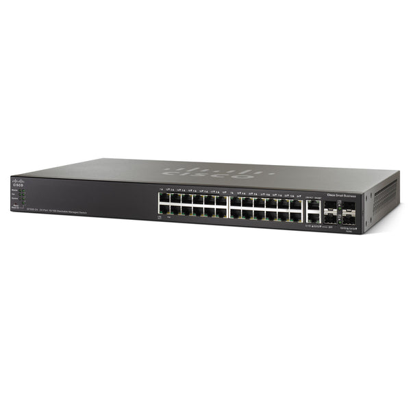 Cisco SG500-28P-K9 V02 28-Port Gigabit PoE Stackable Managed Switch