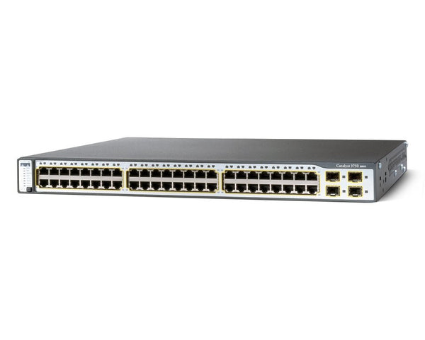 Cisco WS-C3750-48TS-S Catalyst 3750 10/100 48-Port SMI Switch