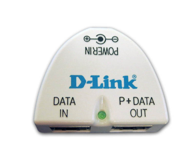 D-Link 1 Port Power Injector (EBU-101-T2) including AC power supply. Supports 10/100/1000 ethernet speeds.