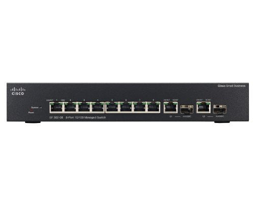 Cisco SF 302-08 8-Port 10/100 Managed Switch with Gigabit Uplinks (SRW208G-K9)