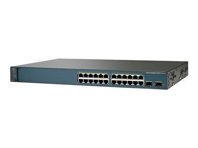 Cisco Catalyst 3560V2-24TS-SD - Switch - L3 - managed - 24 x 10/100 + 2 x SFP - rack-mountable - DC power