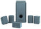 Yamaha NS-P220 6-Piece Home Theater Speaker and Subwoofer System (Discontinued by Manufacturer)