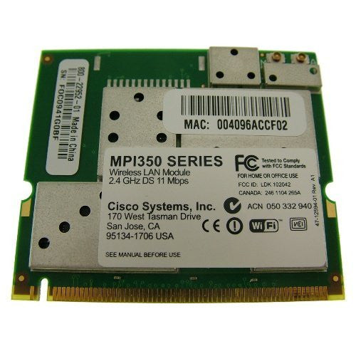 Cisco Aironet MPI350 Mini-PCI WIFI Lan Adapter 802.11b 800-22952-01