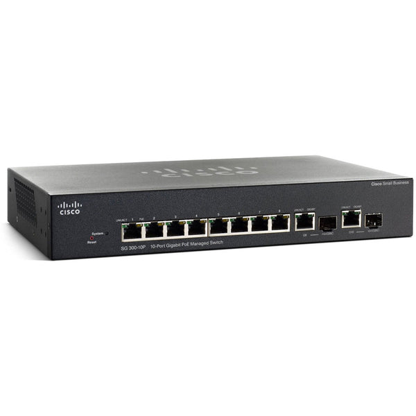Cisco SF302-08P Small Business Switch with 8x 10/100 L3 PoE Ports + 2x Gigabit SFP
